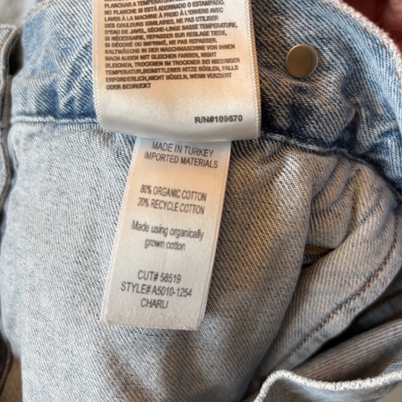 Agolde Charli Oversized Denim Jacket Size XS - Picture 2 of 6